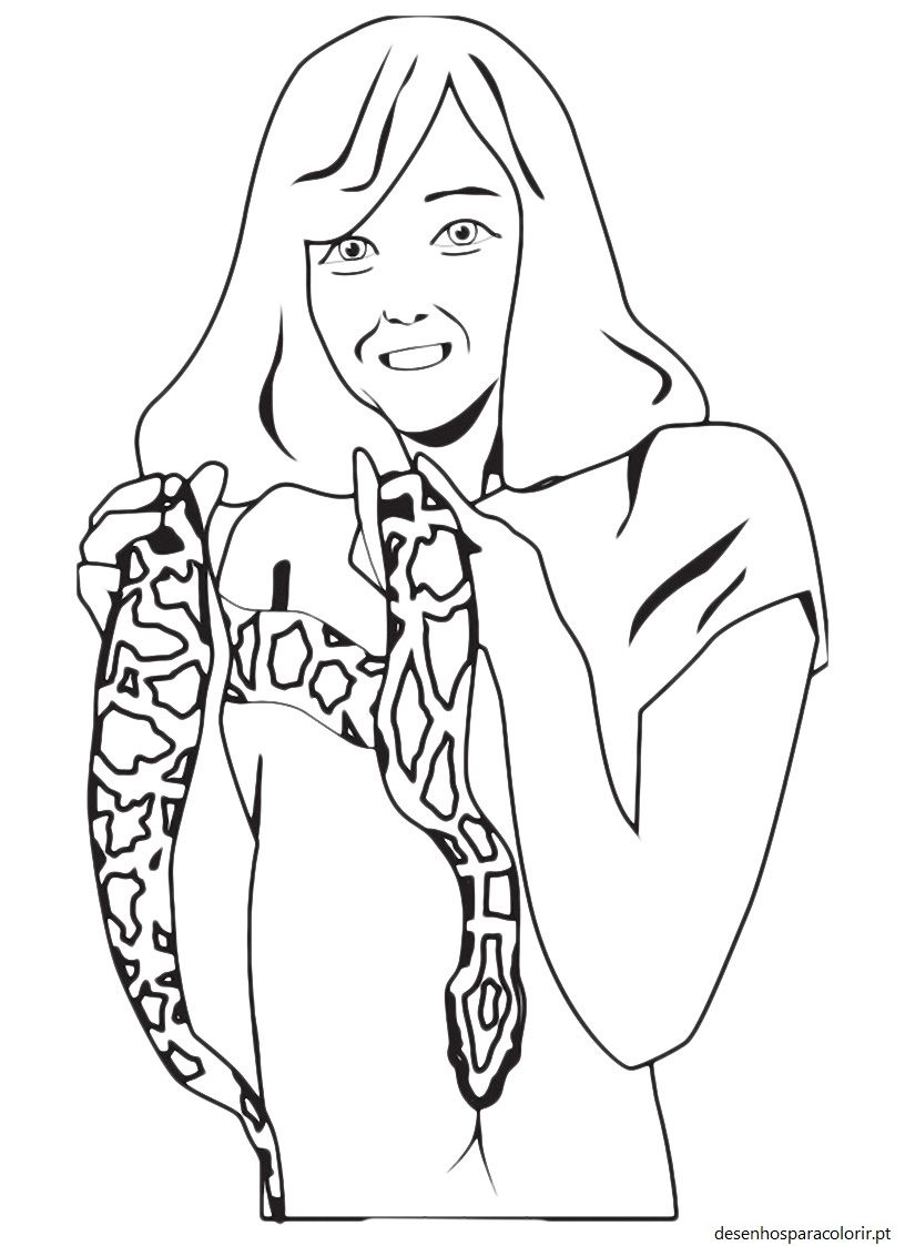 Desenhos de cobras grátis para pintar 12